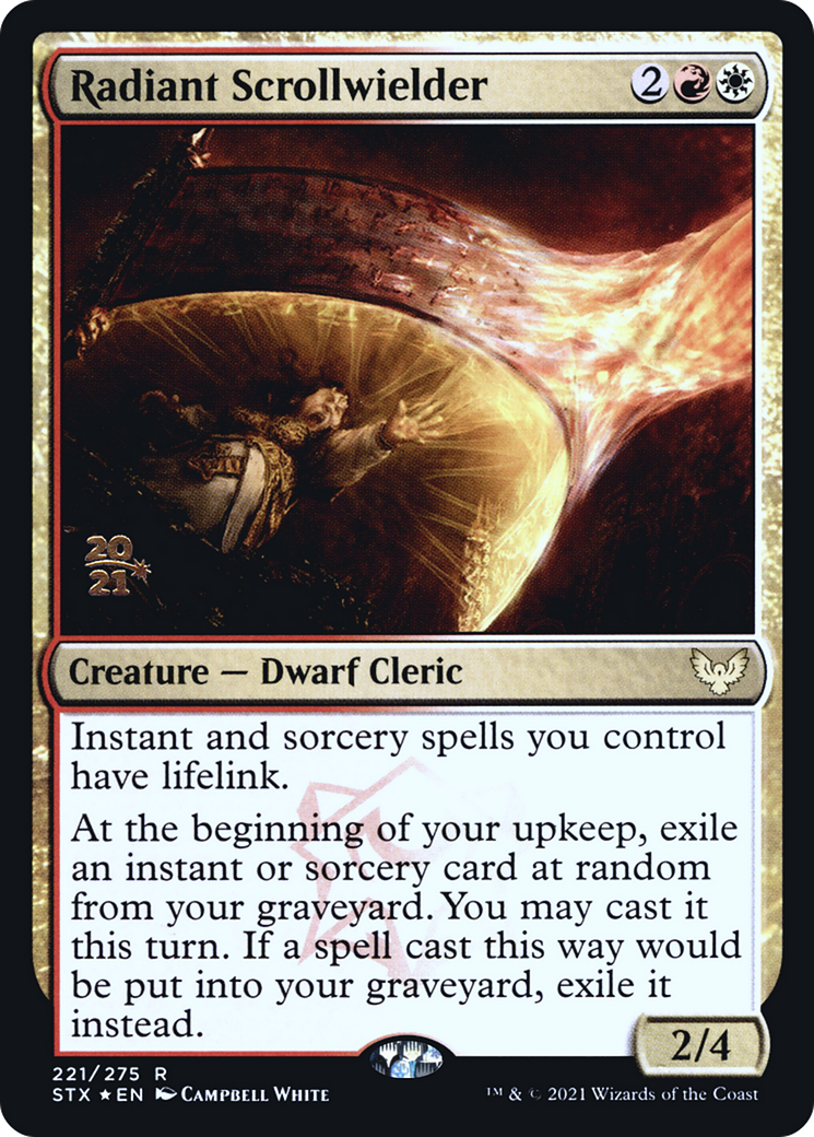 Radiant Scrollwielder (PSTX-221S) - Strixhaven: School of Mages Promos Foil - Premium MTG Single from Wizards of the Coast - Just $0.17! Shop now at Game Crave Tournament Store