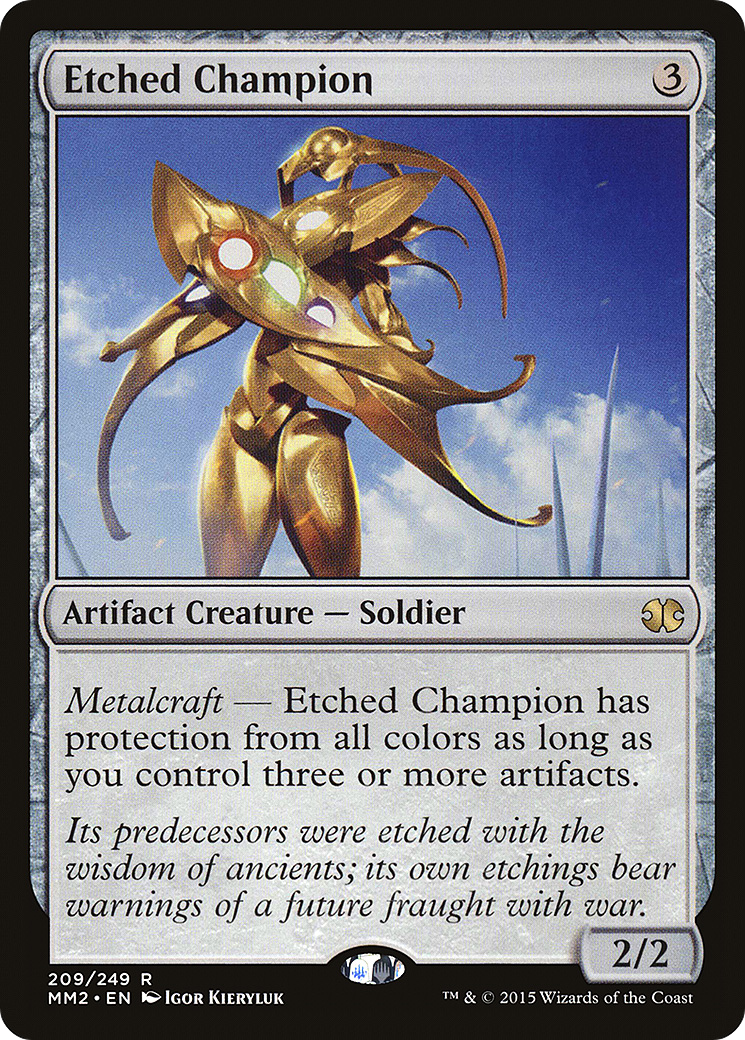 Etched Champion (MM2-209) - Modern Masters 2015 - Premium MTG Single from Wizards of the Coast - Just $0.12! Shop now at Game Crave Tournament Store