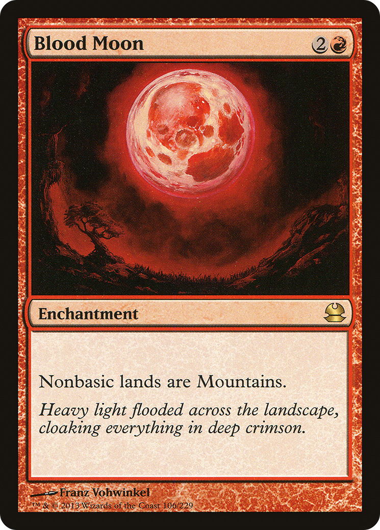 Blood Moon (MMA-106) - Modern Masters - Premium MTG Single from Wizards of the Coast - Just $1.64! Shop now at Game Crave Tournament Store
