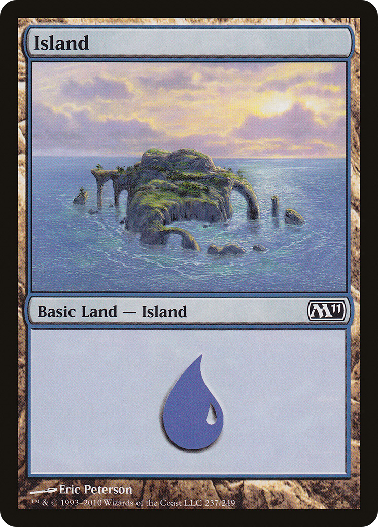 Island (M11-237) - Magic 2011 - Premium MTG Single from Wizards of the Coast - Just $0.08! Shop now at Game Crave Tournament Store