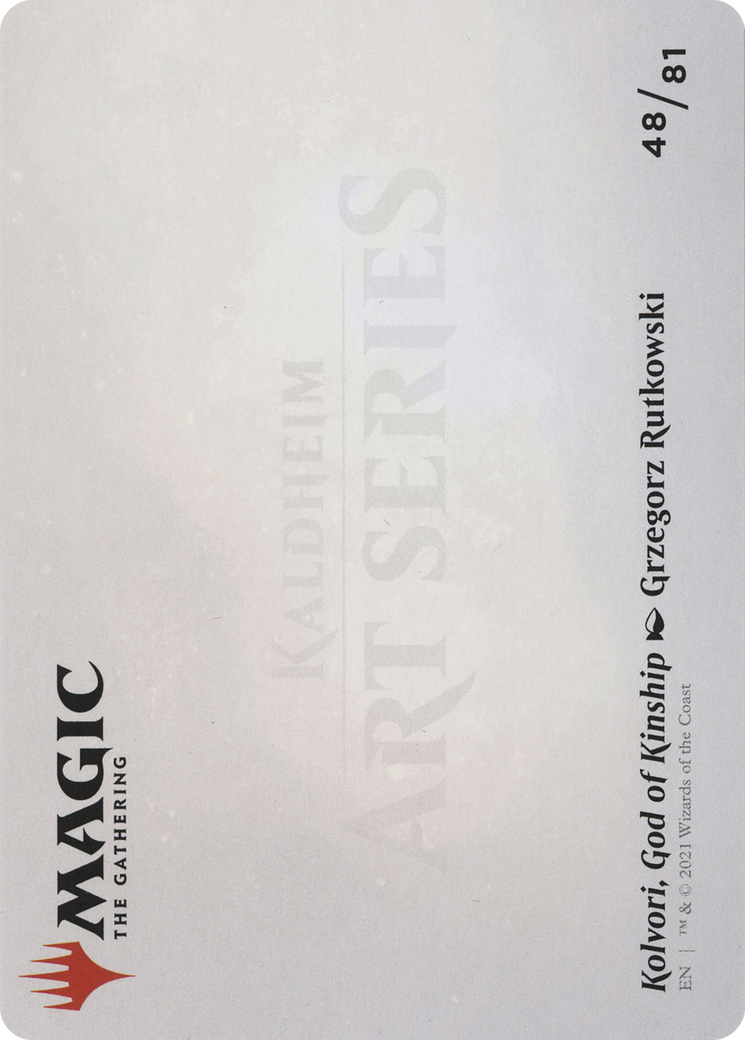 Kolvori, God of Kinship // Kolvori, God of Kinship (AKHM-048) - Kaldheim Art Series (Borderless) Foil - Premium MTG Single from Wizards of the Coast - Just $0! Shop now at Game Crave Tournament Store