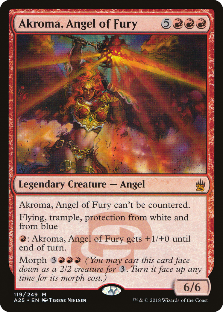 Akroma, Angel of Fury (A25-119) - Masters 25 Foil - Premium MTG Single from Wizards of the Coast - Just $2.15! Shop now at Game Crave Tournament Store