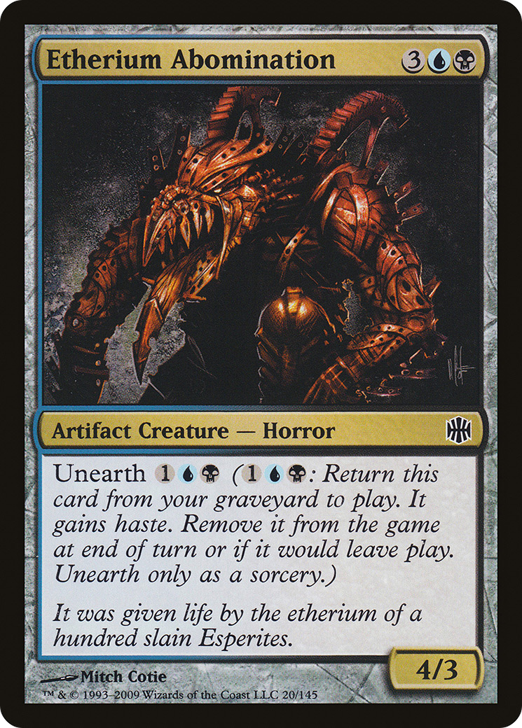 Etherium Abomination (ARB-020) - Alara Reborn - Premium MTG Single from Wizards of the Coast - Just $0.08! Shop now at Game Crave Tournament Store