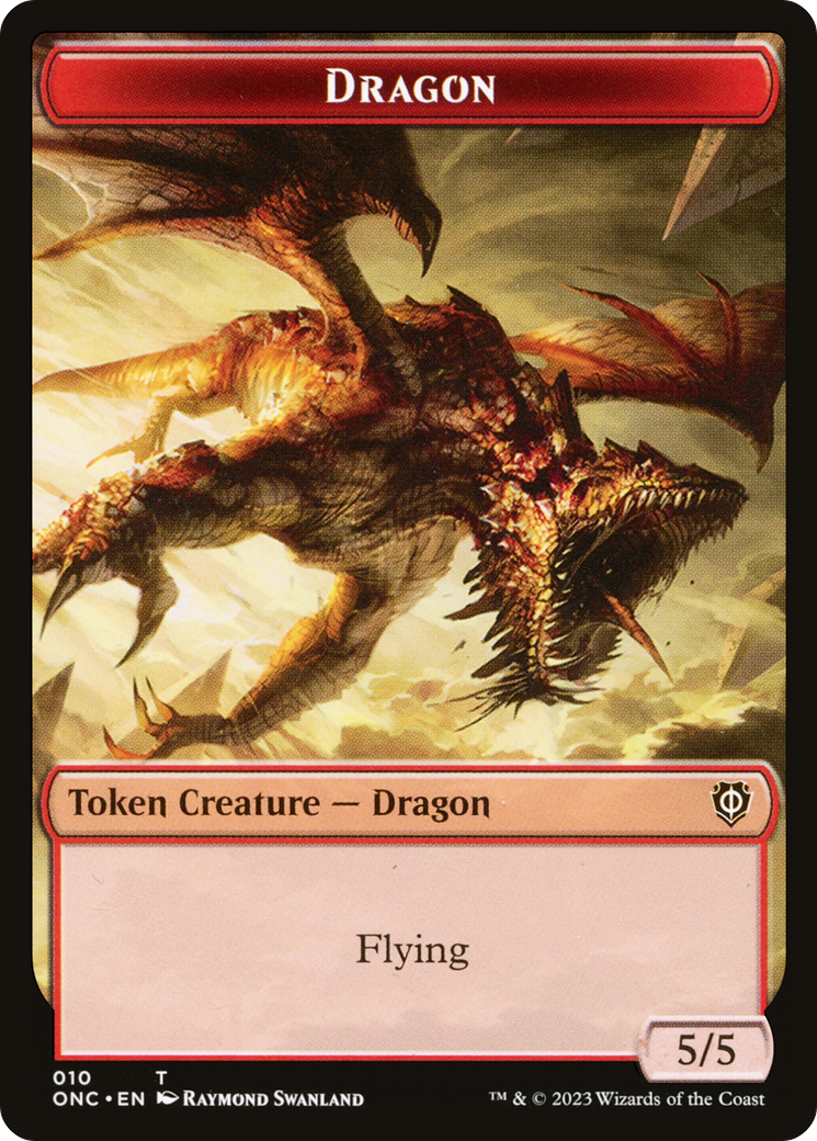 Dragon (TONC-010) - Phyrexia: All Will Be One Commander Tokens - Premium MTG Single from Wizards of the Coast - Just $0! Shop now at Game Crave Tournament Store