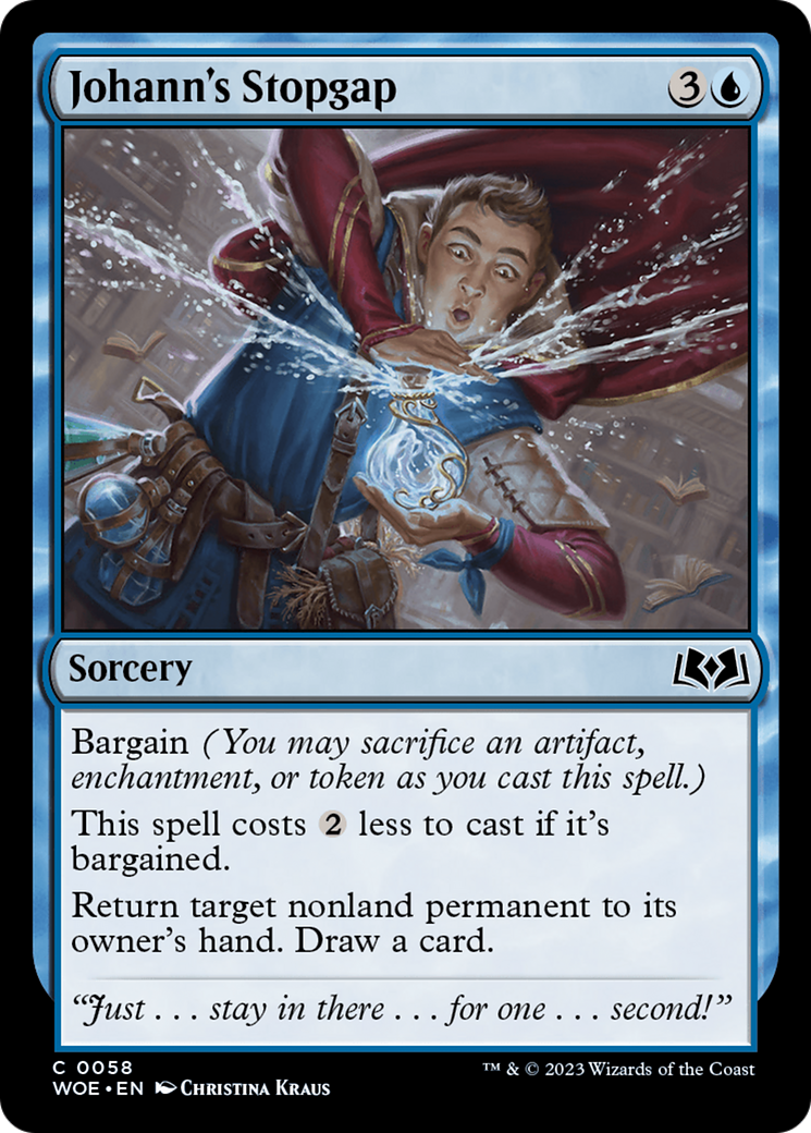 Johann's Stopgap (WOE-058) - Wilds of Eldraine - Premium MTG Single from Wizards of the Coast - Just $0.08! Shop now at Game Crave Tournament Store