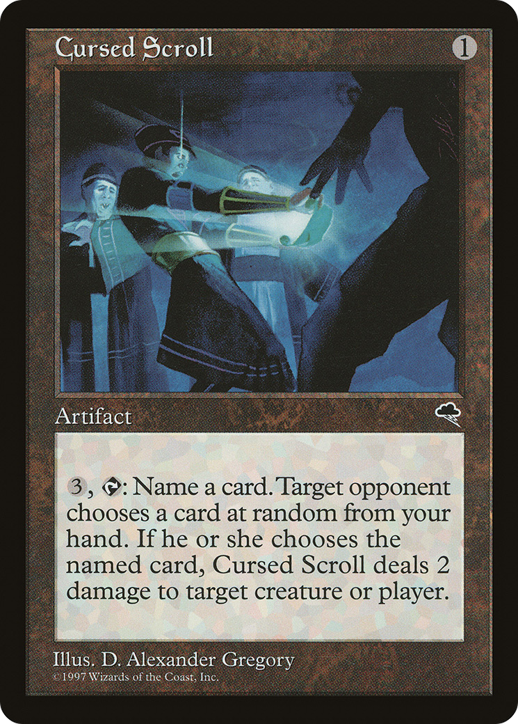 Cursed Scroll (TMP-281) - Tempest - Premium MTG Single from Wizards of the Coast - Just $7.45! Shop now at Game Crave Tournament Store