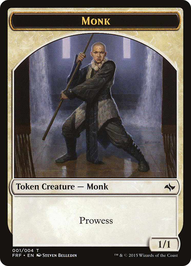 Monk (TFRF-001) - Fate Reforged Tokens - Premium MTG Single from Wizards of the Coast - Just $0.79! Shop now at Game Crave Tournament Store