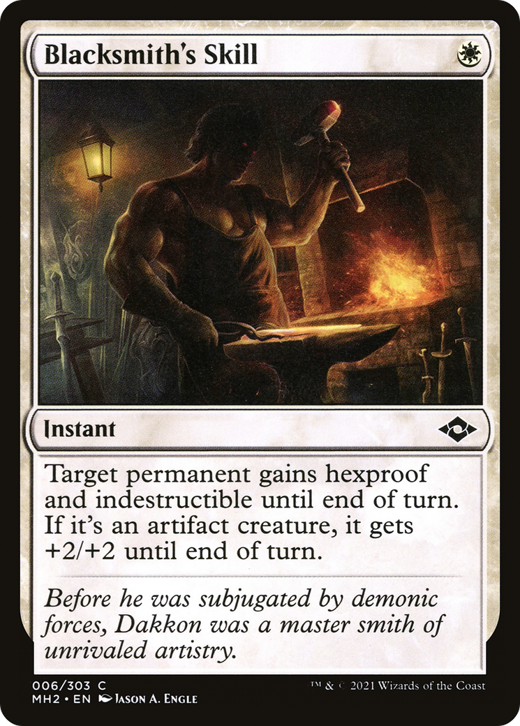 Blacksmith's Skill (MH2-006) - Modern Horizons 2 - Premium MTG Single from Wizards of the Coast - Just $0.25! Shop now at Game Crave Tournament Store