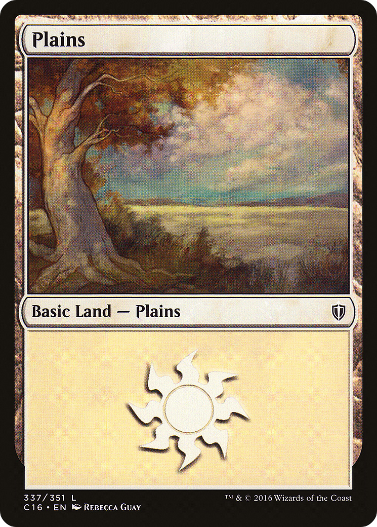 Plains (C16-337) - Commander 2016 - Premium MTG Single from Wizards of the Coast - Just $0.10! Shop now at Game Crave Tournament Store