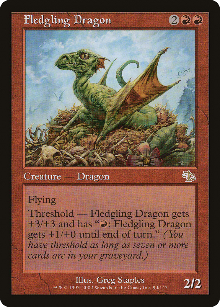 Fledgling Dragon (JUD-090) - Judgment Foil - Premium MTG Single from Wizards of the Coast - Just $3.46! Shop now at Game Crave Tournament Store