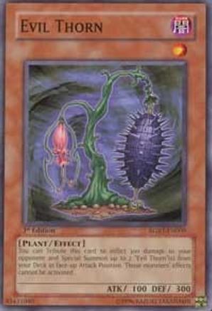 Evil Thorn (RGBT-EN009) - Raging Battle Unlimited - Premium Yugioh Single from Konami - Just $0.25! Shop now at Game Crave Tournament Store