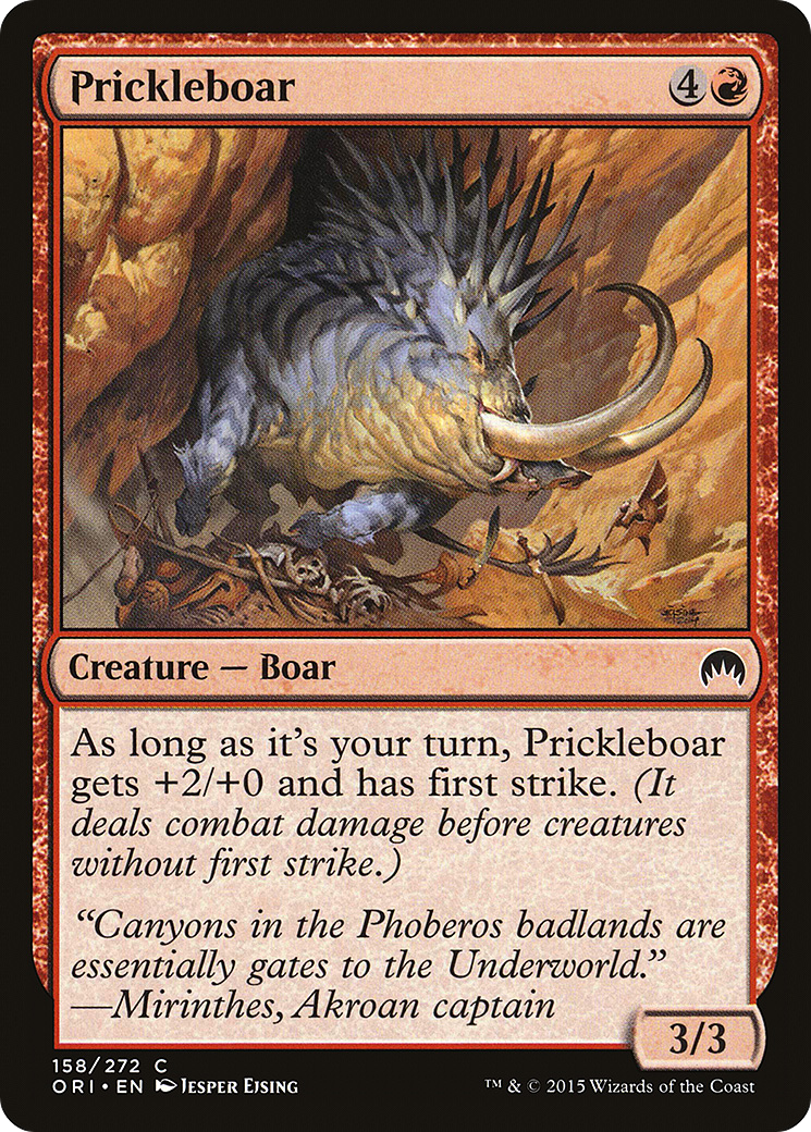 Prickleboar (ORI-158) - Magic Origins - Premium MTG Single from Wizards of the Coast - Just $0.08! Shop now at Game Crave Tournament Store