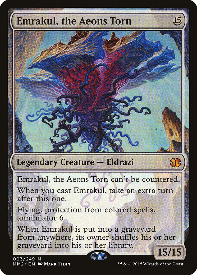 Emrakul, the Aeons Torn (MM2-003) - Modern Masters 2015 - Premium MTG Single from Wizards of the Coast - Just $4.91! Shop now at Game Crave Tournament Store