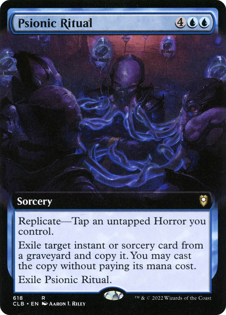 Game Crave Tournament Store - Psionic Ritual (CLB-618) - Commander Legends:  Battle for Baldur's Gate: (Extended Art)