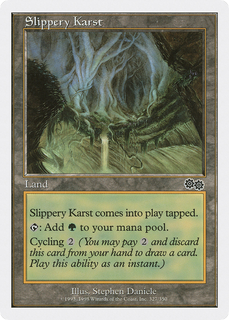 Slippery Karst (ATH-075) - Anthologies - Premium MTG Single from Wizards of the Coast - Just $0.08! Shop now at Game Crave Tournament Store