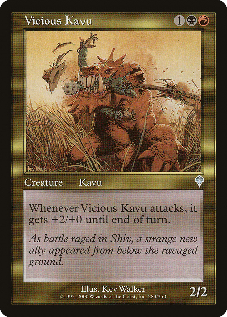 Vicious Kavu (INV-284) - Invasion Foil - Premium MTG Single from Wizards of the Coast - Just $0.12! Shop now at Game Crave Tournament Store