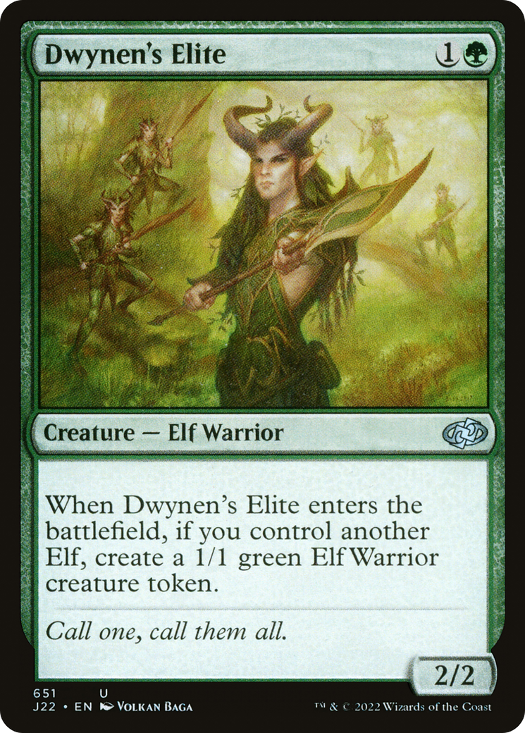 Dwynen's Elite (J22-651) - Jumpstart 2022 - Premium MTG Single from Wizards of the Coast - Just $0.25! Shop now at Game Crave Tournament Store
