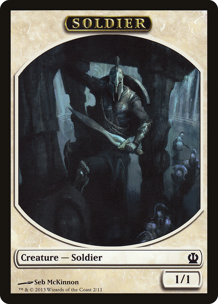 Soldier (TTHS-002) - Theros Tokens - Premium MTG Single from Wizards of the Coast - Just $0.08! Shop now at Game Crave Tournament Store
