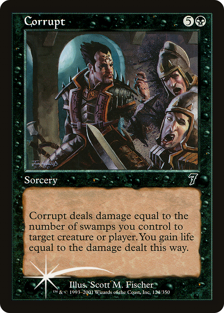 Corrupt (7ED-124★) - Seventh Edition Foil - Premium MTG Single from Wizards of the Coast - Just $2.16! Shop now at Game Crave Tournament Store