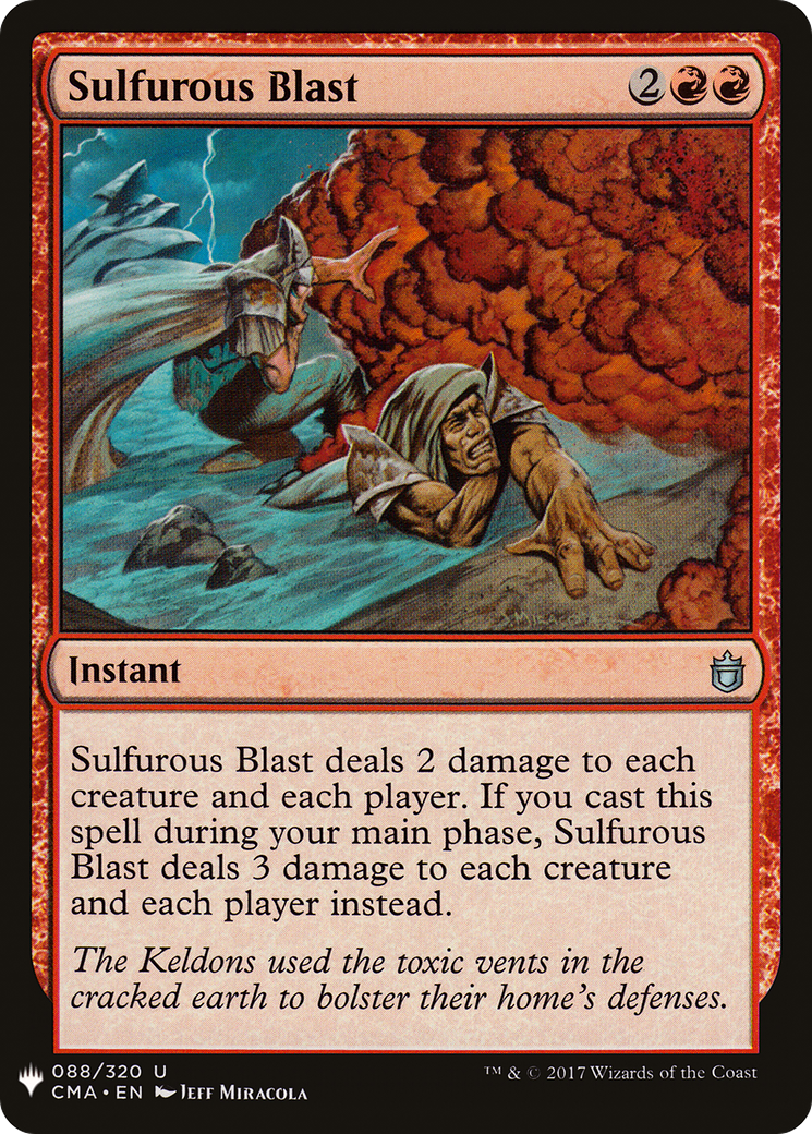 Sulfurous Blast (MB1-1072) - Mystery Booster - Premium MTG Single from Wizards of the Coast - Just $0.08! Shop now at Game Crave Tournament Store