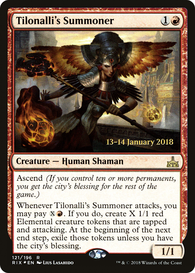 Tilonalli's Summoner (PRIX-121S) - Rivals of Ixalan Promos Foil - Premium MTG Single from Wizards of the Coast - Just $0.67! Shop now at Game Crave Tournament Store