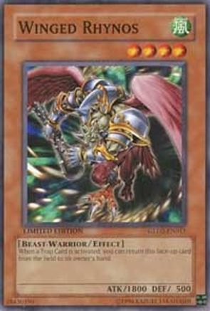 Winged Rhynos (GLD2-EN015) - Gold Series 2009 Limited - Premium Yugioh Single from Konami - Just $0.08! Shop now at Game Crave Tournament Store