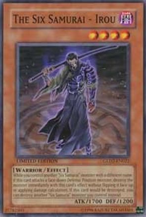 The Six Samurai - Irou (GLD2-EN022) - Gold Series 2009 Limited - Premium Yugioh Single from Konami - Just $0.09! Shop now at Game Crave Tournament Store