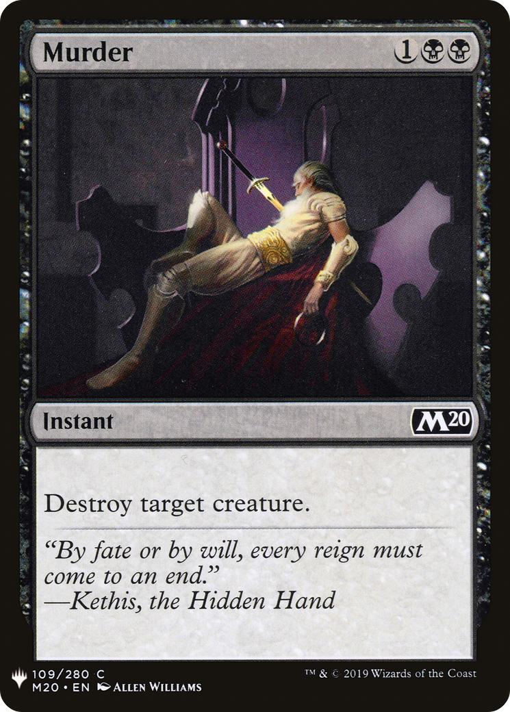 Murder (MB1-717) - Mystery Booster - Premium MTG Single from Wizards of the Coast - Just $0.08! Shop now at Game Crave Tournament Store