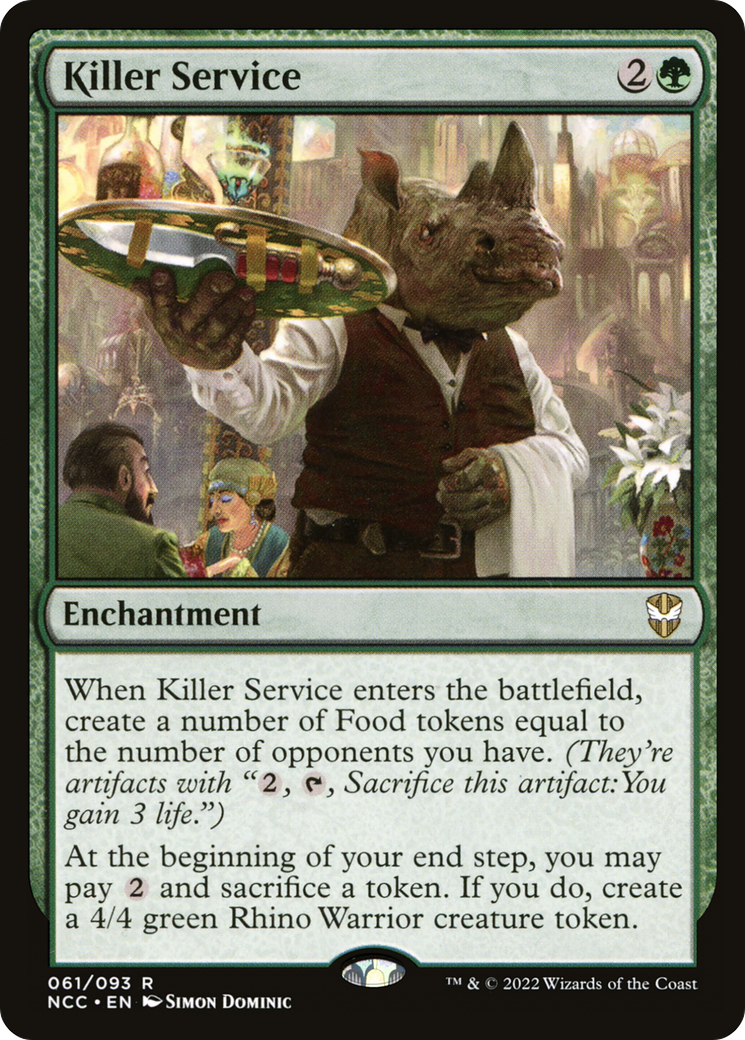 Killer Service (NCC-061) - New Capenna Commander - Premium MTG Single from Wizards of the Coast - Just $0.25! Shop now at Game Crave Tournament Store