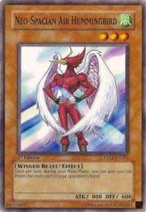 Neo-Spacian Air Hummingbird (DP06-EN001) - Duelist Pack 6: Jaden Yuki 3 Unlimited - Premium Yugioh Single from Konami - Just $0.35! Shop now at Game Crave Tournament Store