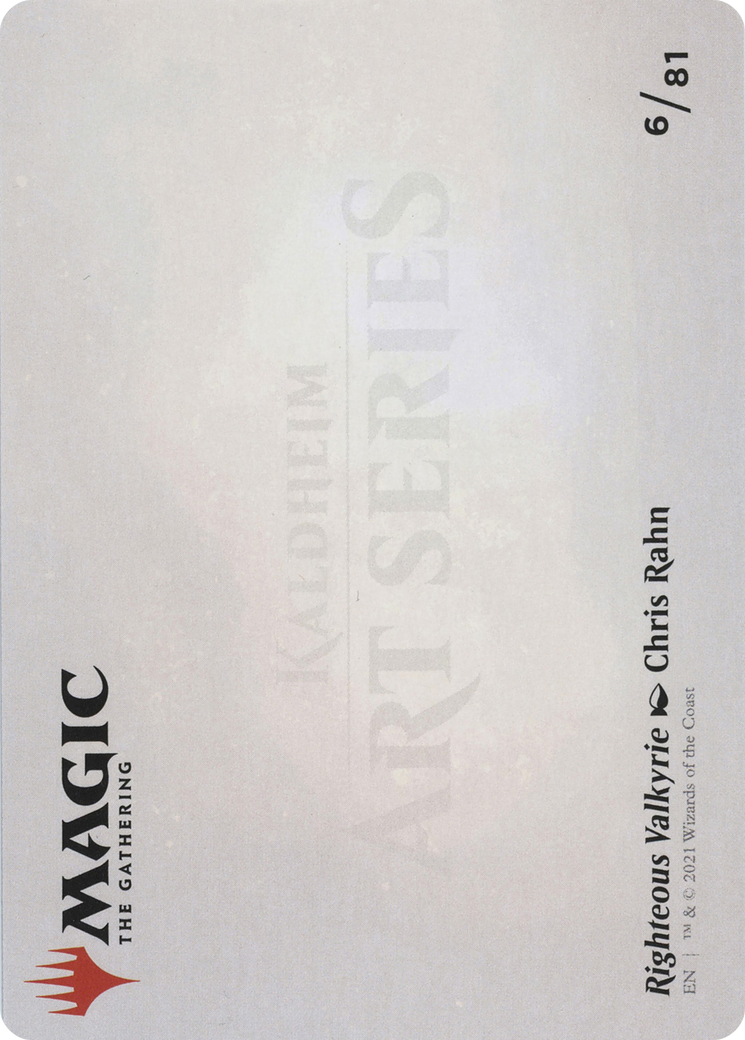 Righteous Valkyrie // Righteous Valkyrie (AKHM-006) - Kaldheim Art Series (Borderless) - Premium MTG Single from Wizards of the Coast - Just $0! Shop now at Game Crave Tournament Store