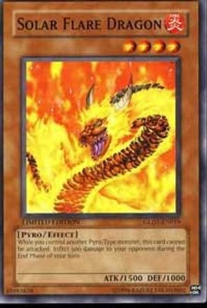 Solar Flare Dragon (GLD1-EN019) - Gold Series 2008 Limited - Premium Yugioh Single from Konami - Just $0.49! Shop now at Game Crave Tournament Store