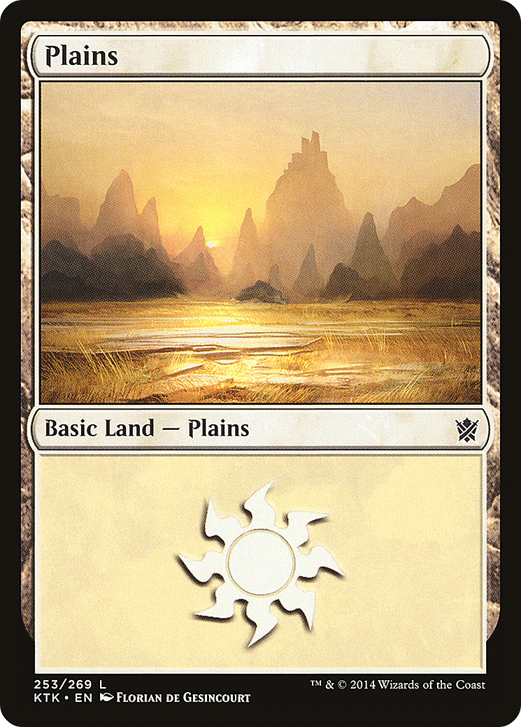 Plains (KTK-253) - Khans of Tarkir Foil - Premium MTG Single from Wizards of the Coast - Just $0.19! Shop now at Game Crave Tournament Store