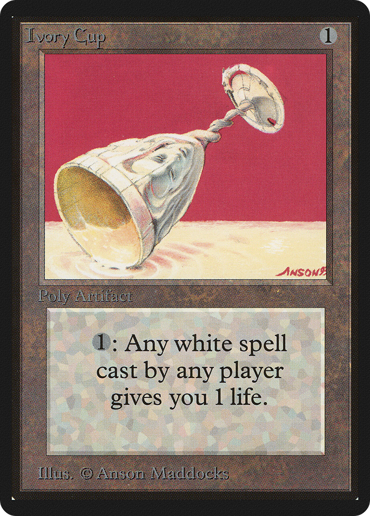 Ivory Cup (LEB-252) - Limited Edition Beta - Premium MTG Single from Wizards of the Coast - Just $3.12! Shop now at Game Crave Tournament Store