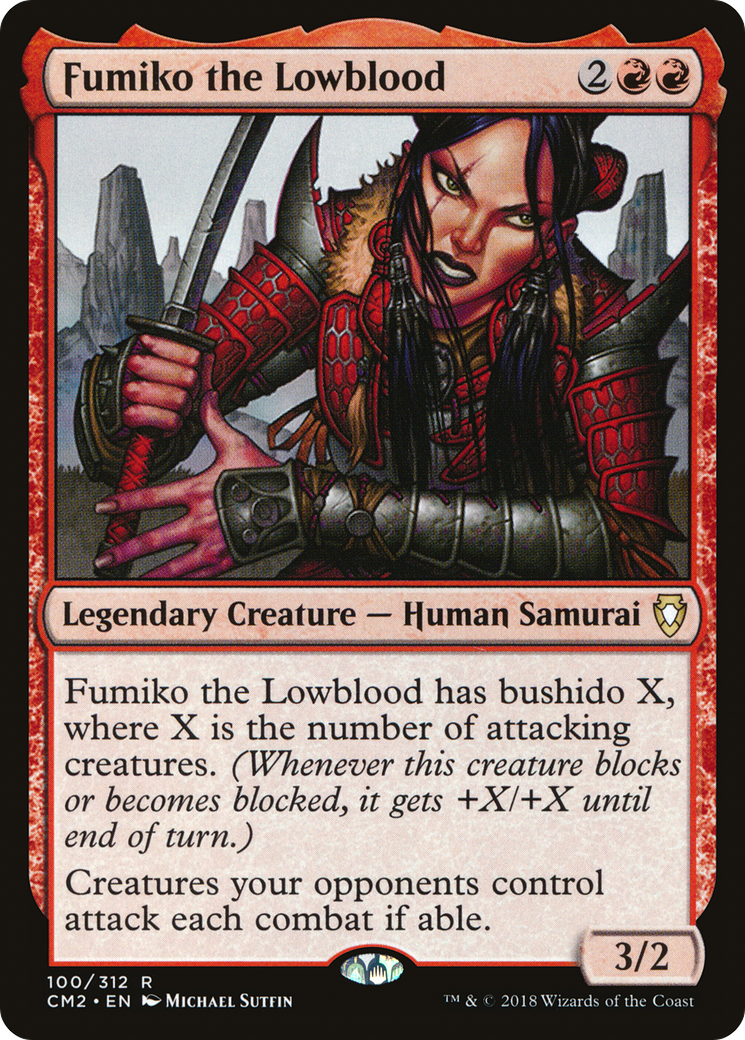Fumiko the Lowblood (CM2-100) - Commander Anthology Volume II - Premium MTG Single from Wizards of the Coast - Just $0.13! Shop now at Game Crave Tournament Store