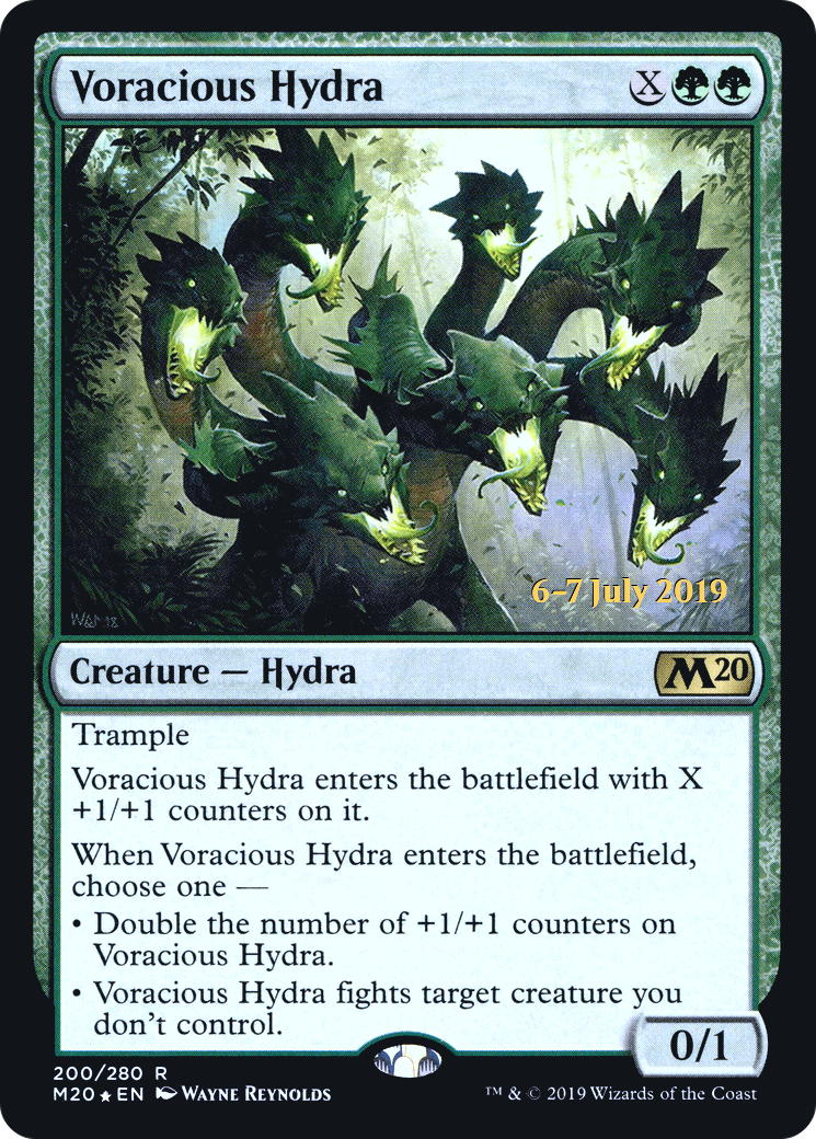 Voracious Hydra (PM20-200S) - Core Set 2020 Promos Foil - Premium MTG Single from Wizards of the Coast - Just $1.59! Shop now at Game Crave Tournament Store