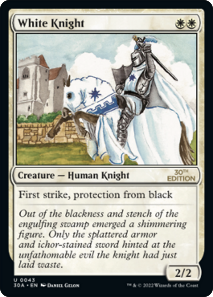 White Knight (30A-043) - 30th Anniversary Edition - Premium MTG Single from Wizards of the Coast - Just $1.74! Shop now at Game Crave Tournament Store