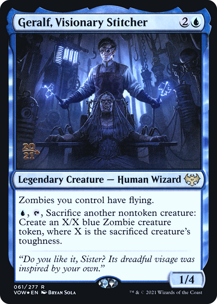Geralf, Visionary Stitcher (PVOW-61S) - Innistrad: Crimson Vow Promos Foil - Premium MTG Single from Wizards of the Coast - Just $0.61! Shop now at Game Crave Tournament Store