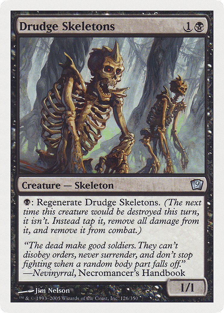 Drudge Skeletons (9ED-126) - Ninth Edition - Premium MTG Single from Wizards of the Coast - Just $0.08! Shop now at Game Crave Tournament Store