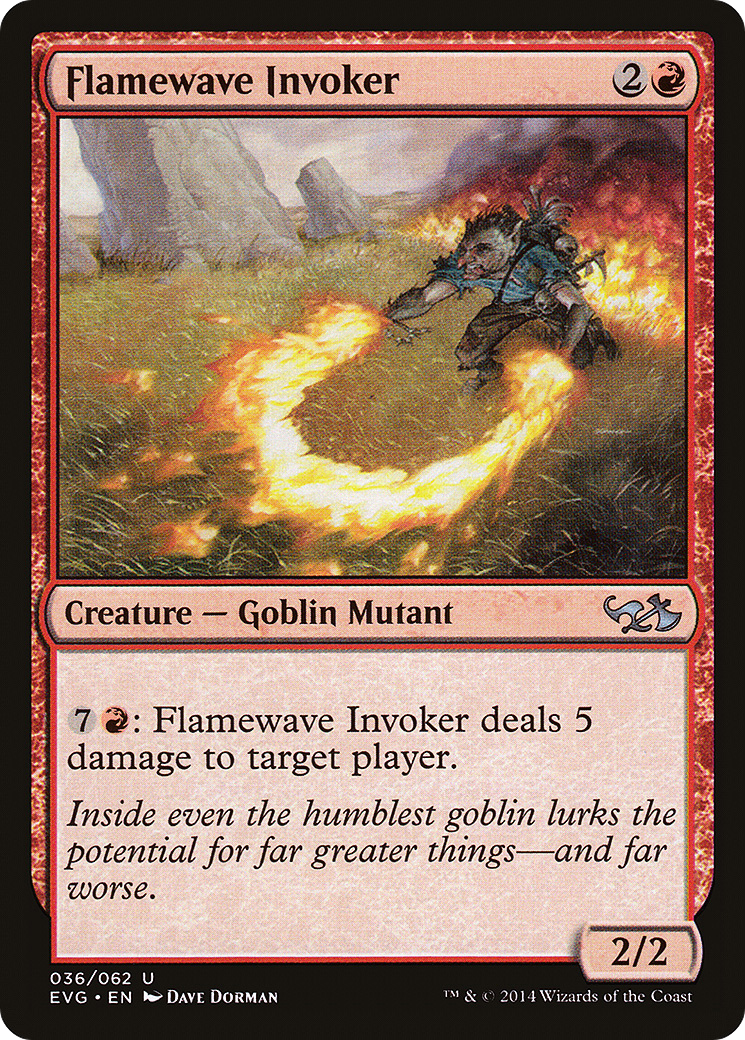Flamewave Invoker (EVG-036) - Duel Decks Anthology: Elves vs. Goblins - Premium MTG Single from Wizards of the Coast - Just $0.08! Shop now at Game Crave Tournament Store