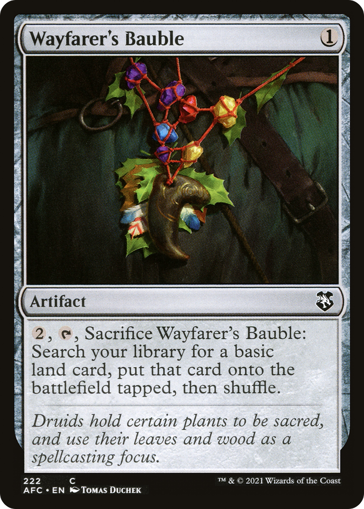 Wayfarer's Bauble (AFC-222) - Forgotten Realms Commander - Premium MTG Single from Wizards of the Coast - Just $0.14! Shop now at Game Crave Tournament Store