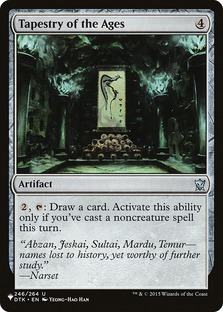Tapestry of the Ages (PLIST-722) - The List - Premium MTG Single from Wizards of the Coast - Just $0.25! Shop now at Game Crave Tournament Store