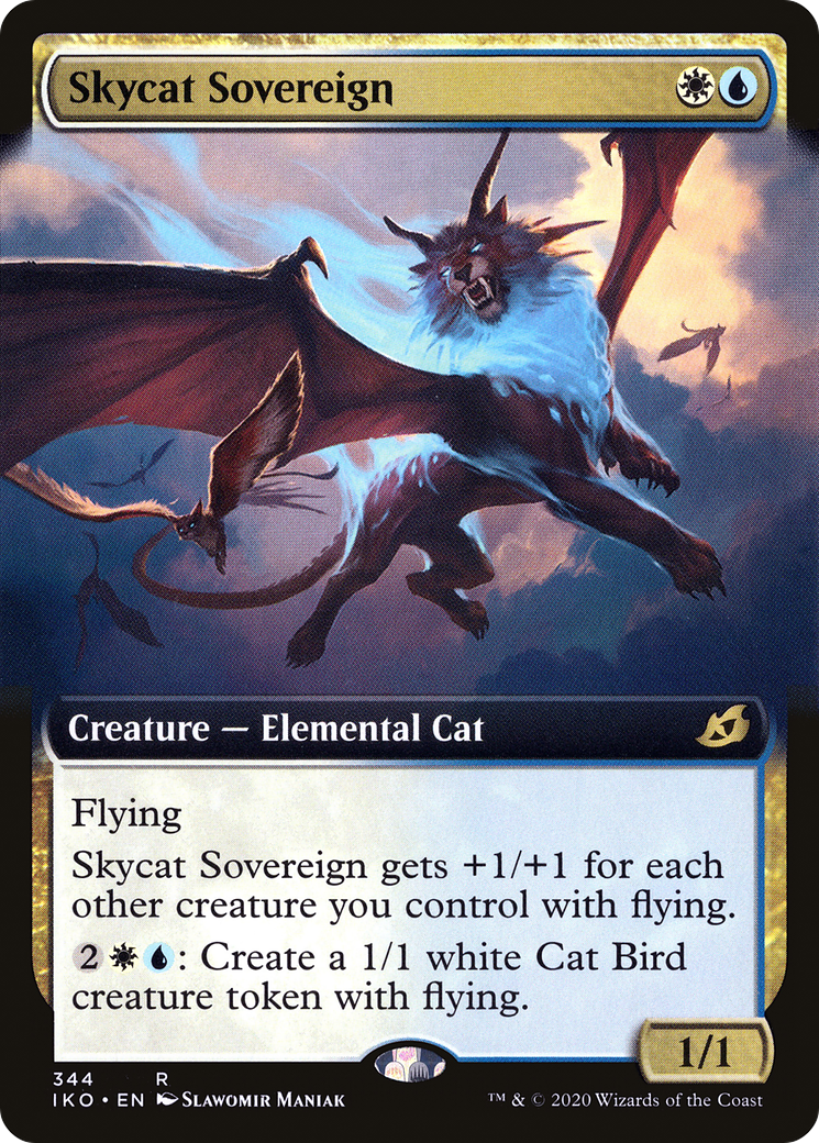 Skycat Sovereign (IKO-344) - Ikoria: Lair of Behemoths: (Extended Art) - Premium MTG Single from Wizards of the Coast - Just $0.20! Shop now at Game Crave Tournament Store