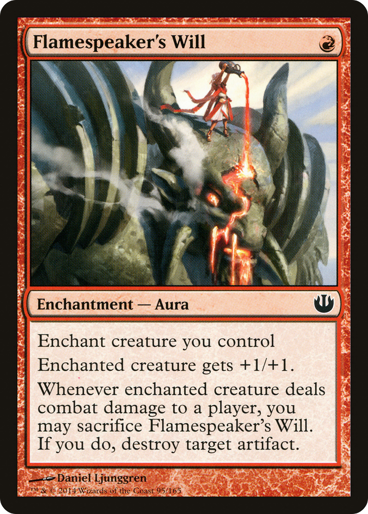 Flamespeaker's Will (JOU-095) - Journey into Nyx Foil - Premium MTG Single from Wizards of the Coast - Just $0.08! Shop now at Game Crave Tournament Store