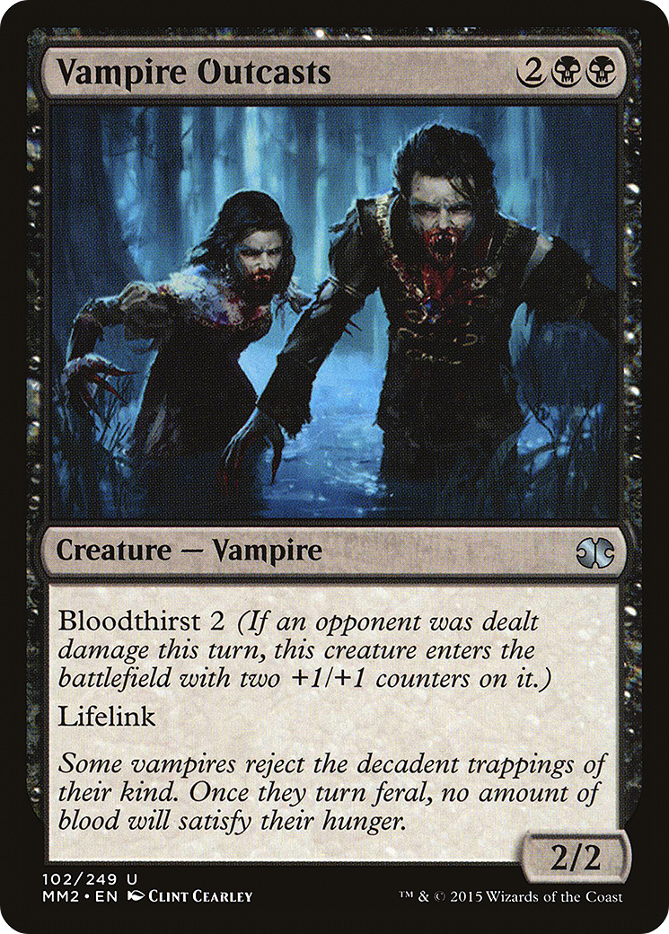Vampire Outcasts (MM2-102) - Modern Masters 2015 Foil - Premium MTG Single from Wizards of the Coast - Just $0.25! Shop now at Game Crave Tournament Store