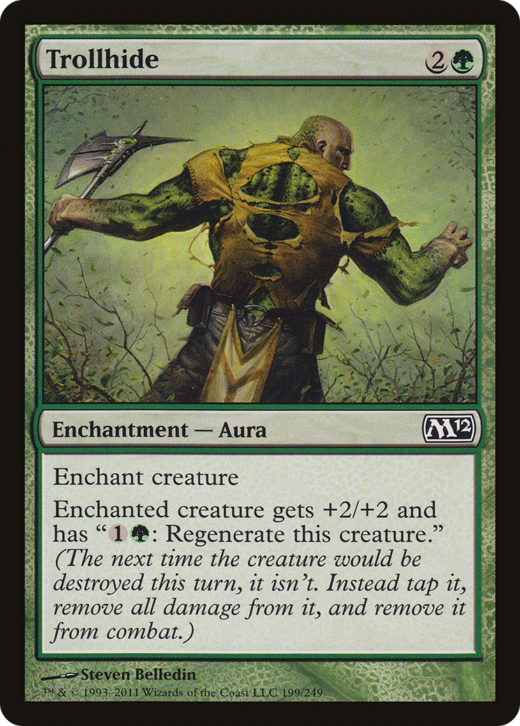 Trollhide (M12-199) - Magic 2012 Foil - Premium MTG Single from Wizards of the Coast - Just $0.25! Shop now at Game Crave Tournament Store