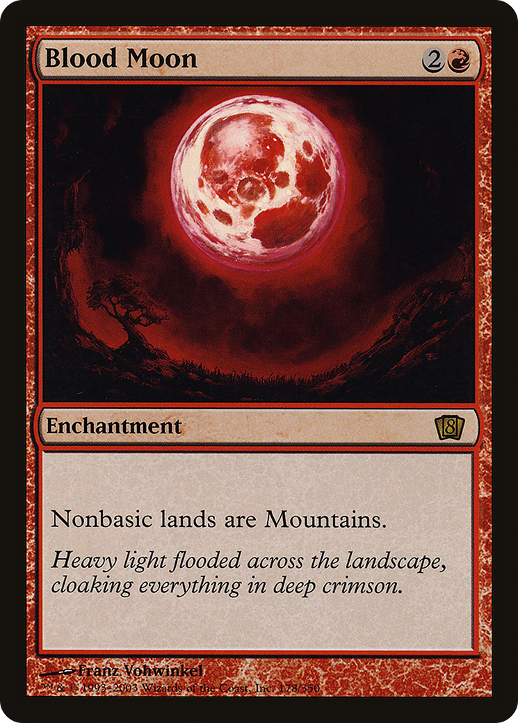 Blood Moon (8ED-178★) - Eighth Edition Foil - Premium MTG Single from Wizards of the Coast - Just $33.14! Shop now at Game Crave Tournament Store