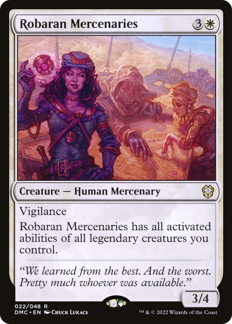 Robaran Mercenaries (DMC-022) - Dominaria United Commander - Premium MTG Single from Wizards of the Coast - Just $0.08! Shop now at Game Crave Tournament Store