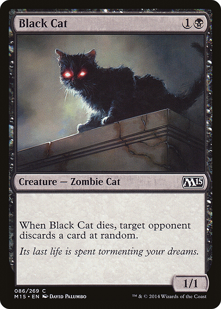 Black Cat (M15-086) - Magic 2015 - Premium MTG Single from Wizards of the Coast - Just $0.08! Shop now at Game Crave Tournament Store