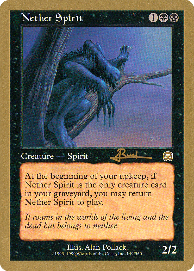 Nether Spirit (WC01-AR149) - World Championship Decks 2001 - Premium MTG Single from Wizards of the Coast - Just $0.29! Shop now at Game Crave Tournament Store